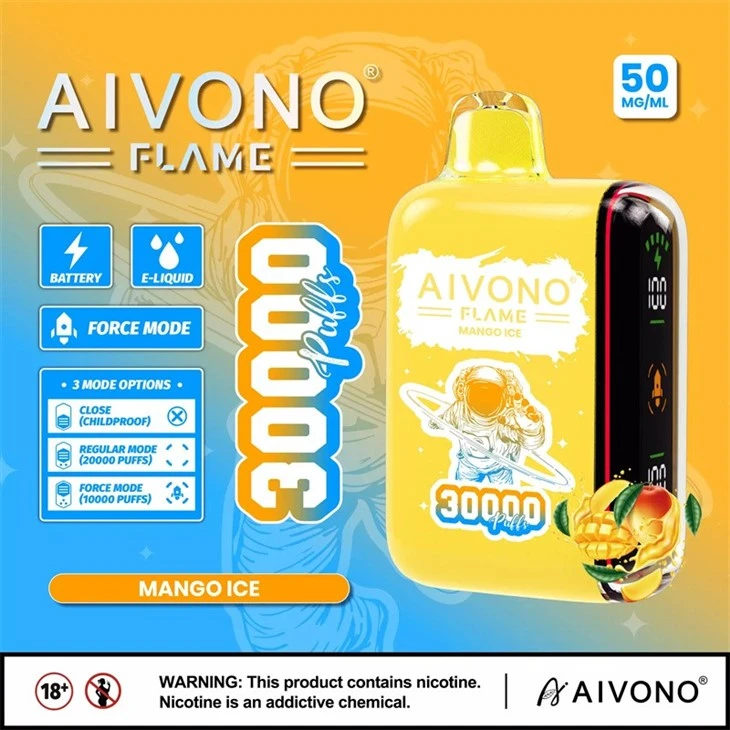 AIVONO-AIM-FLAME-30000-puffs-Disposable-Vape-25mL-E-Liquid-Capacity-650mAh-Rechargeable-Battery-Dual-Mesh-Coil-1.2Ω-Type-C-Fast-Charging-532-Nicotine-Salt-Options-6